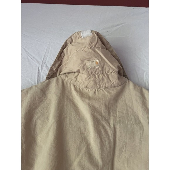 Vtg Tarponwear By Simms Short Sleeve Vented Nylon Fishing Shirt Beige Mens Med - Picture 7 of 9